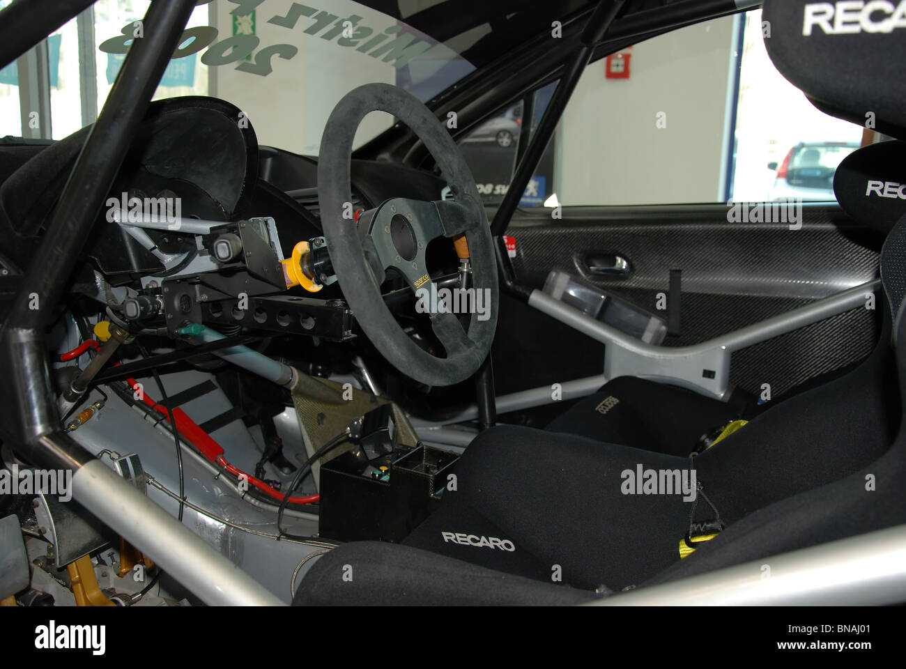 Interior of the Peugeot 207 5 door 2009 car Stock Photo - Alamy