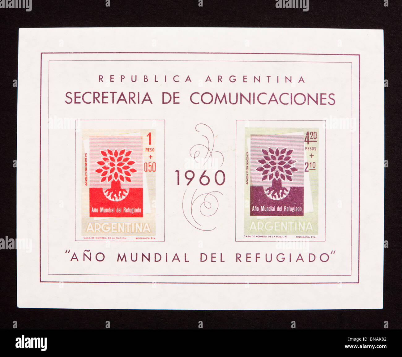 Refugee stamp hi-res stock photography and images - Alamy