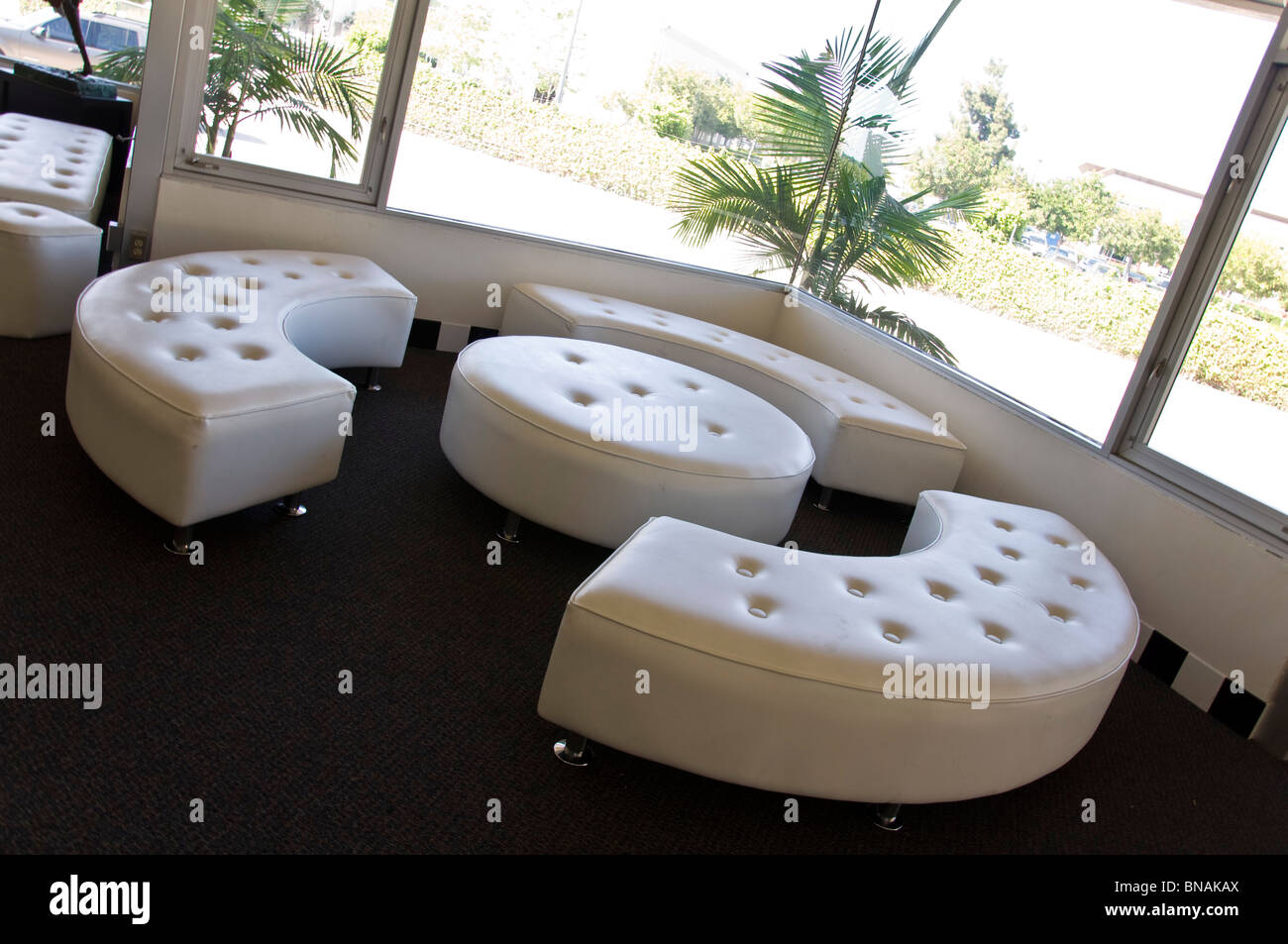 Modern Leather Couches Stock Photo Alamy