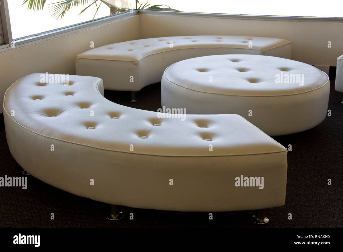 Modern Leather Couches Stock Photo Alamy