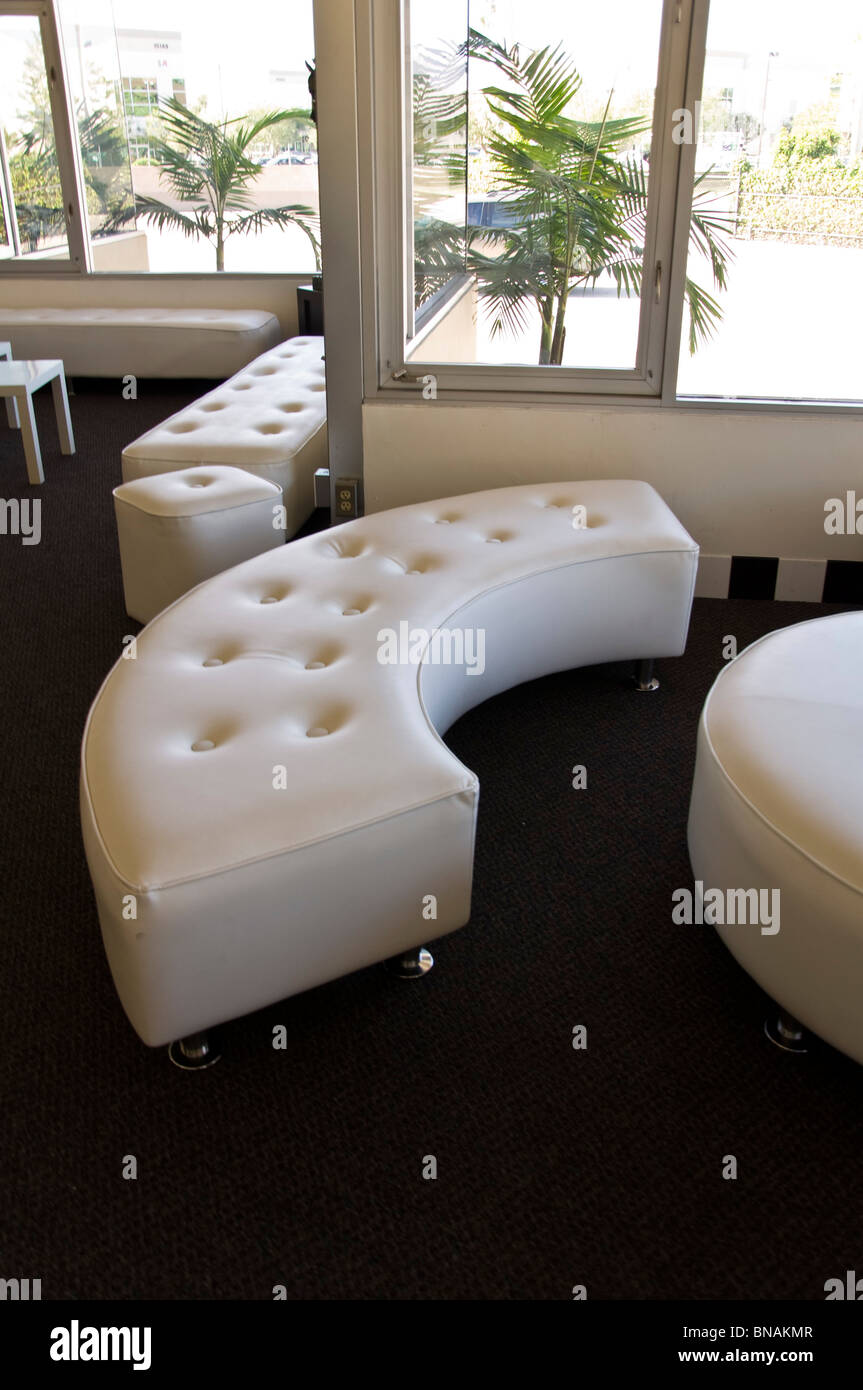 Modern Leather Couches Stock Photo Alamy