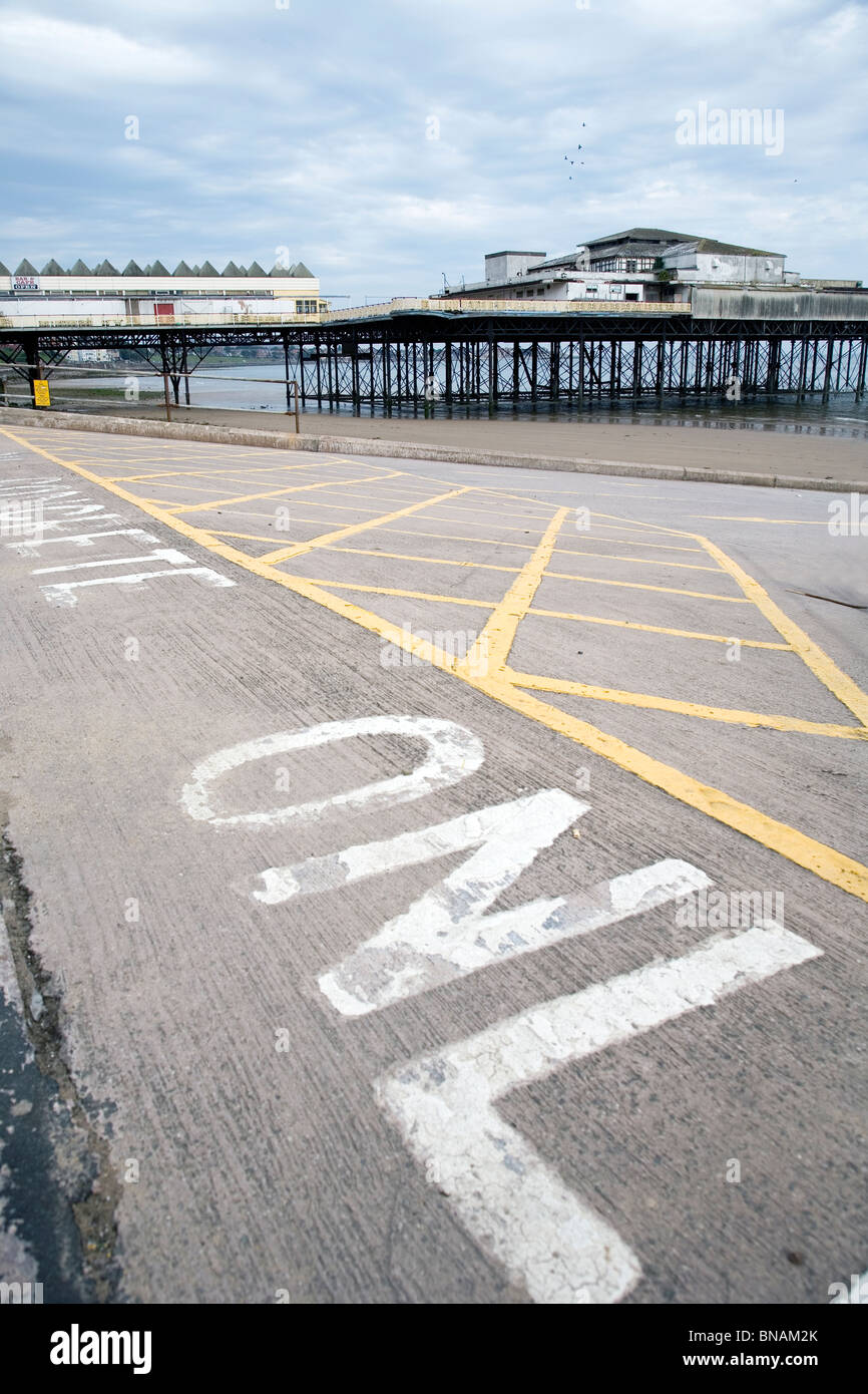 derelict colwyn bay Victoria pier derelict ruin Victorian colwyn bay wales welsh uk Britain