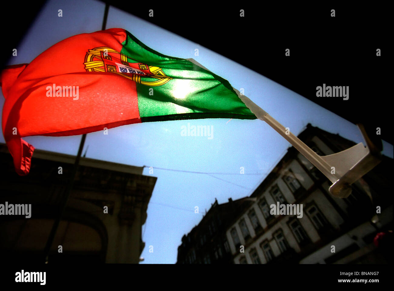 Portuguese flag Stock Photo Alamy