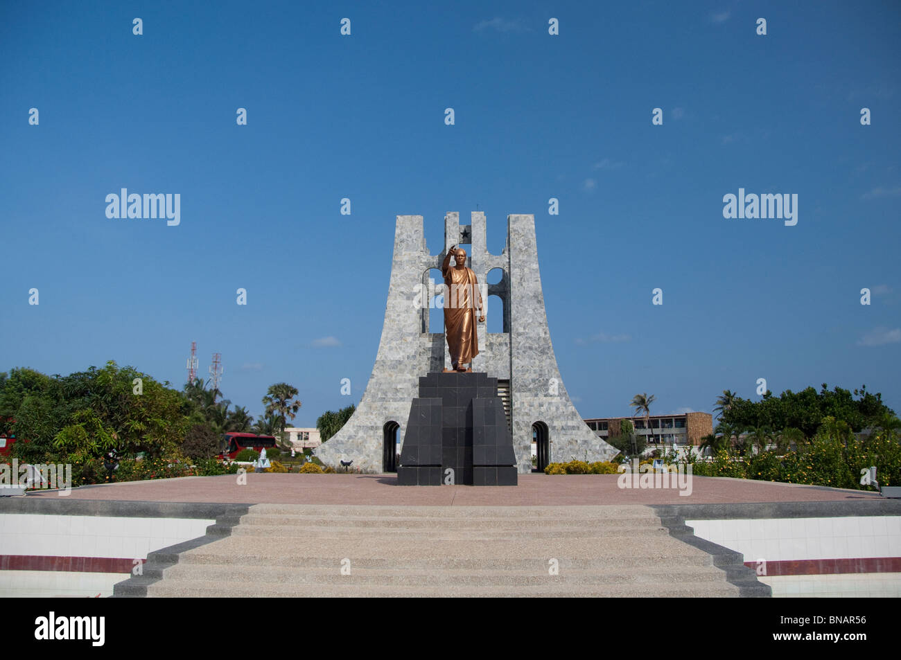 Africa, Ghana, Accra. Nkrumah Mausoleum, final resting place of Kwame Nkrumah, Ghana's first president. Stock Photo