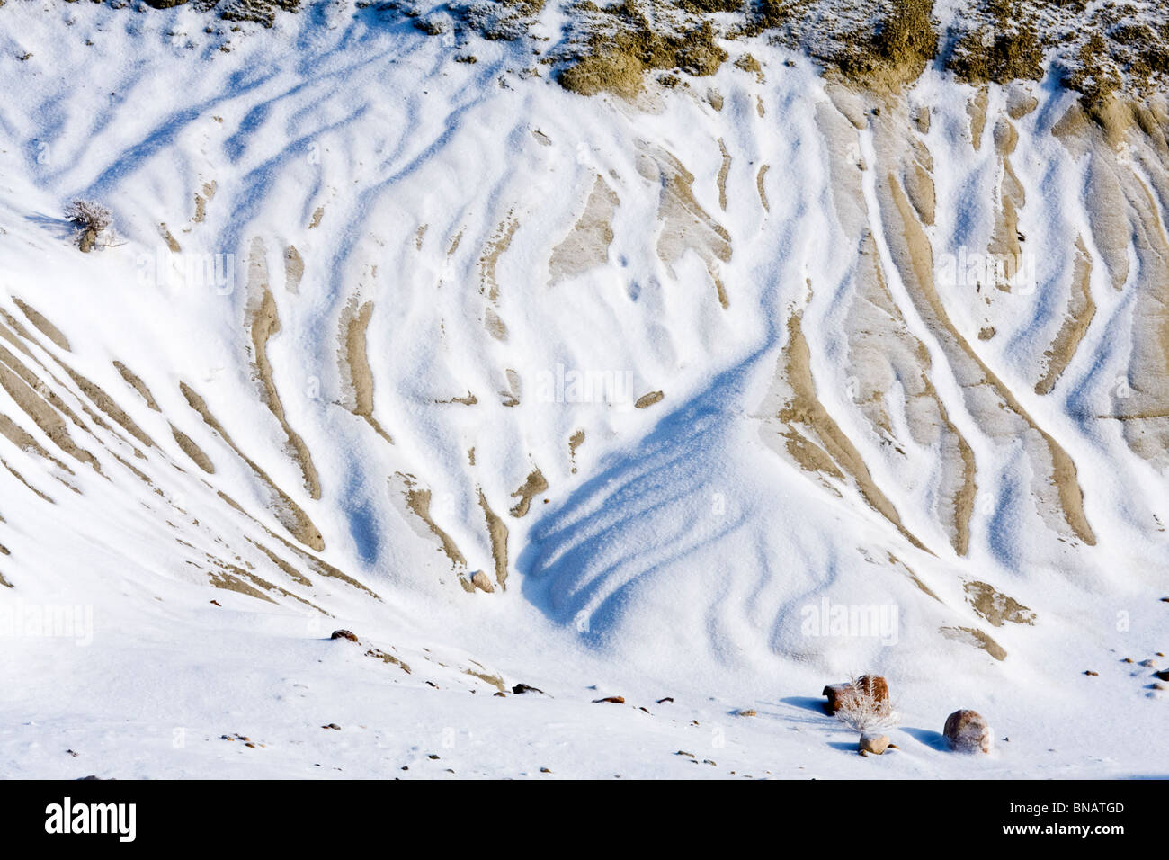Winter In Dinosaur Provincial Park Alberta Canada Stock Photo Alamy