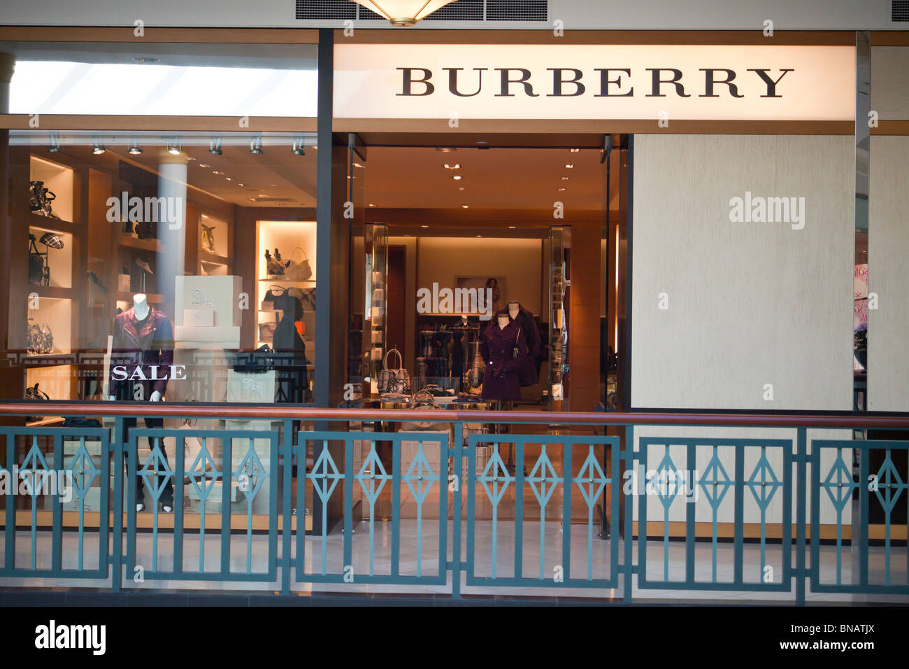 Burberry store, King of Prussia Mall, near Philadelphia, PA, USA Stock Photo