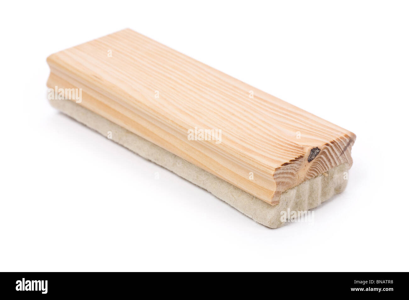 Blackboard eraser with white background Stock Photo
