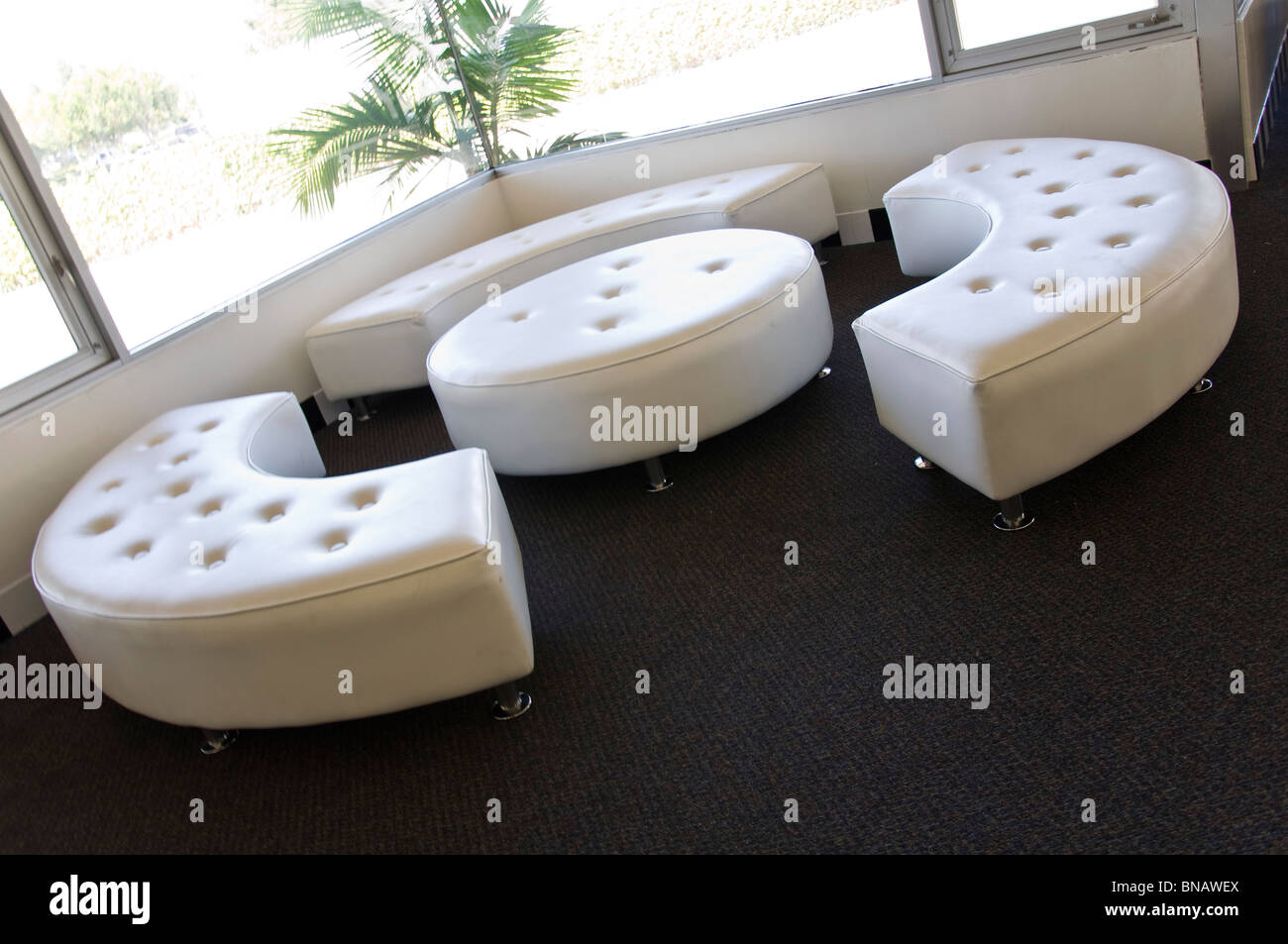 Modern Leather Couches Stock Photo Alamy