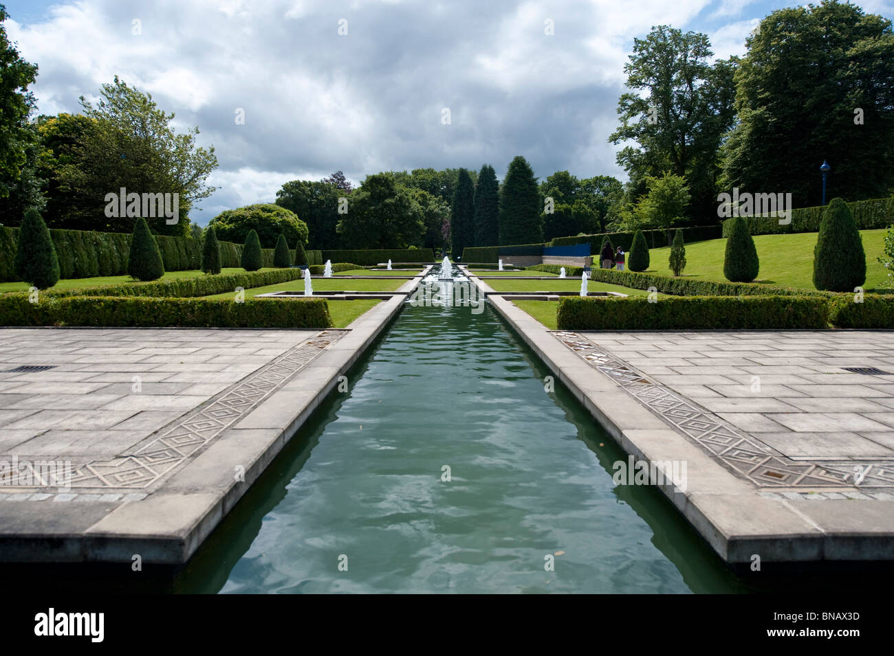 The Mughal Gardens Lister Park, Bradford, West Yorkshire, UK Stock