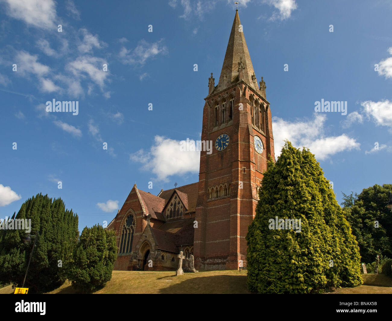 St Michaels and All Angels Church Lyndhurst New Forest Hampshire England UK Stock Photo