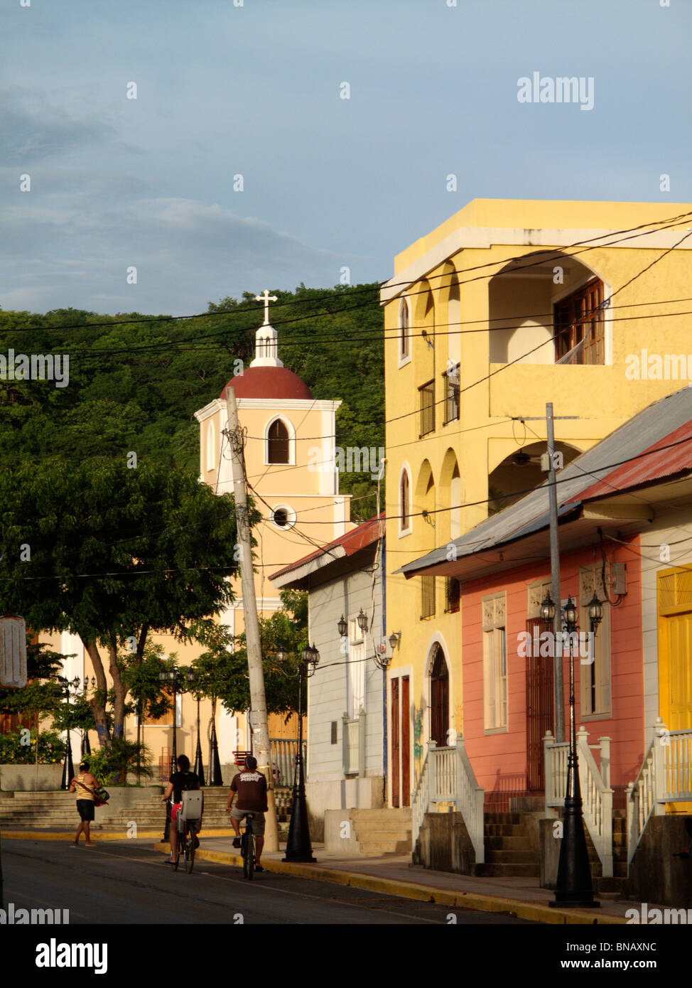 The beach town of San Juan Del Sur in Nicaragua Stock Photo