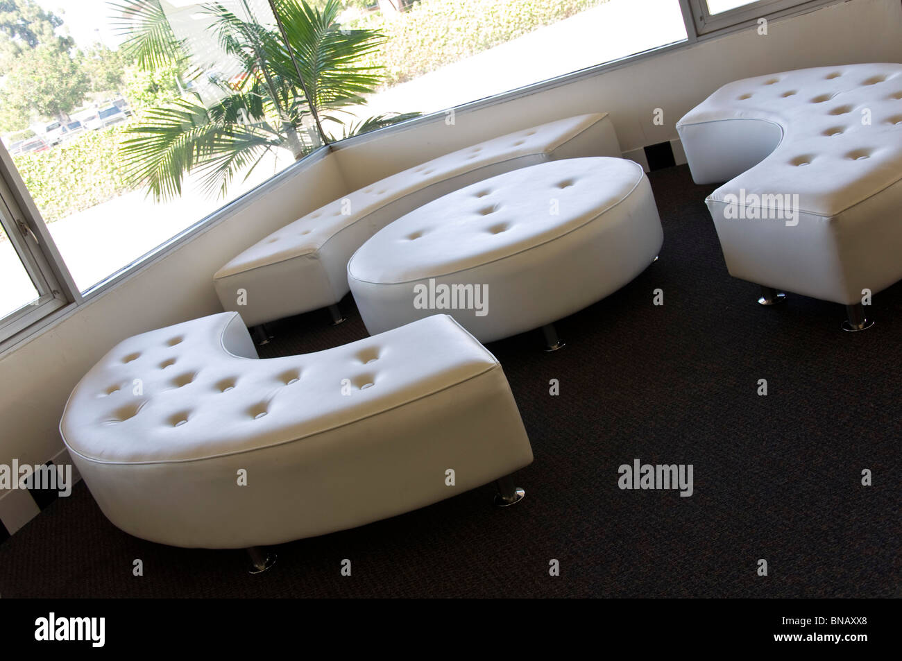 Modern Leather Couches Stock Photo Alamy