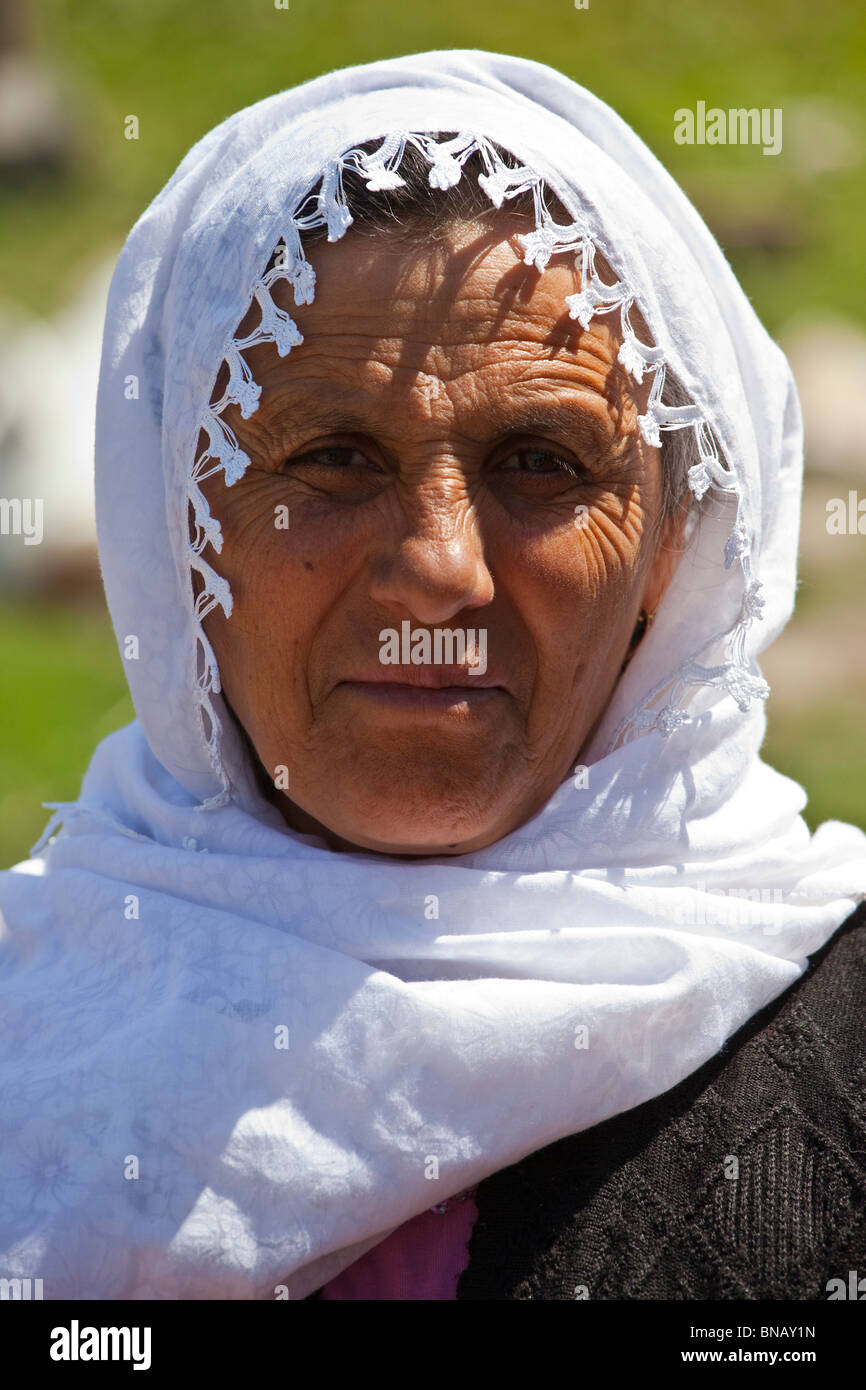 Kurdish woman in Cengili, Turkey Stock Photo