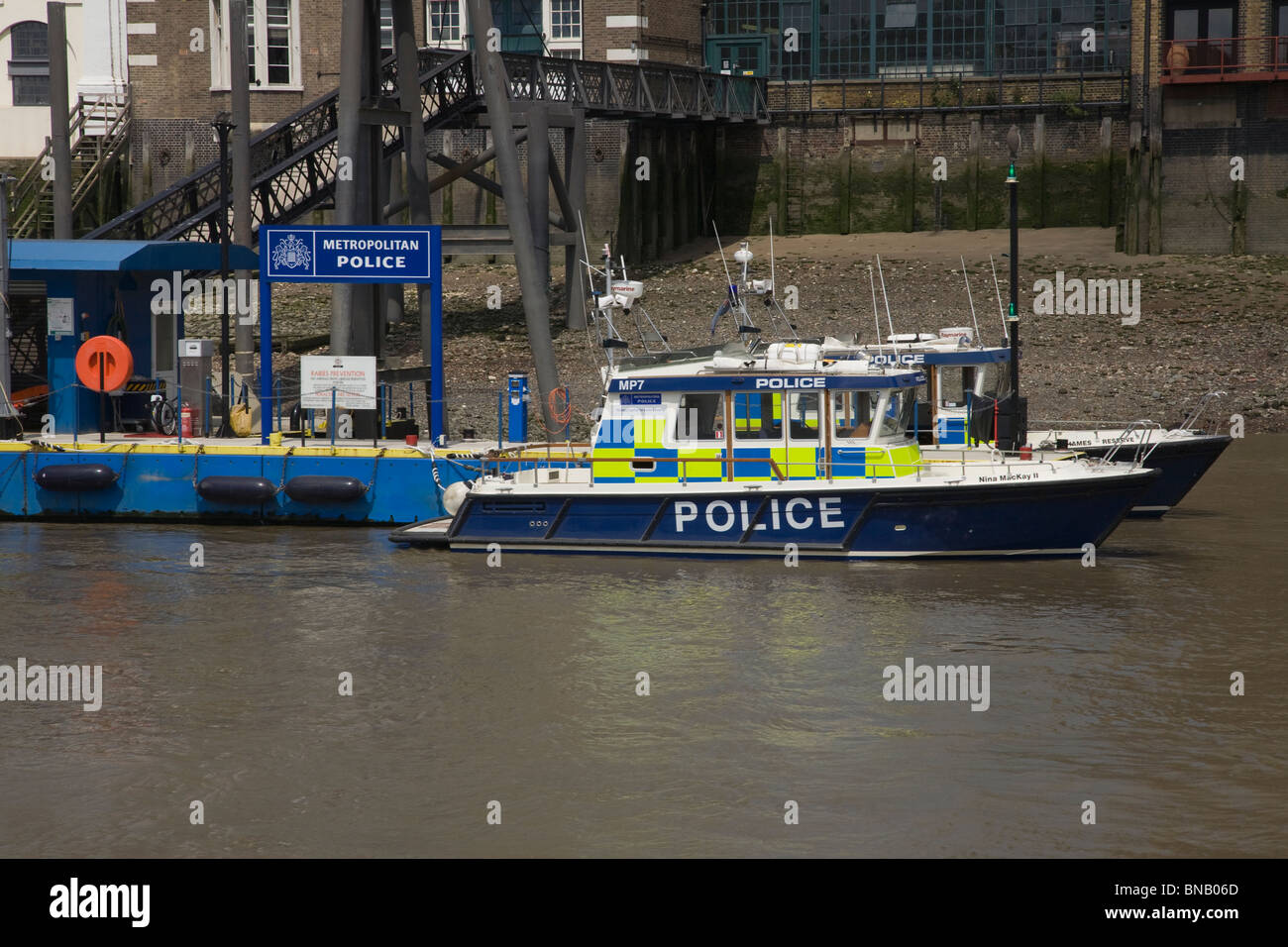 Thames River Police Stock Photo