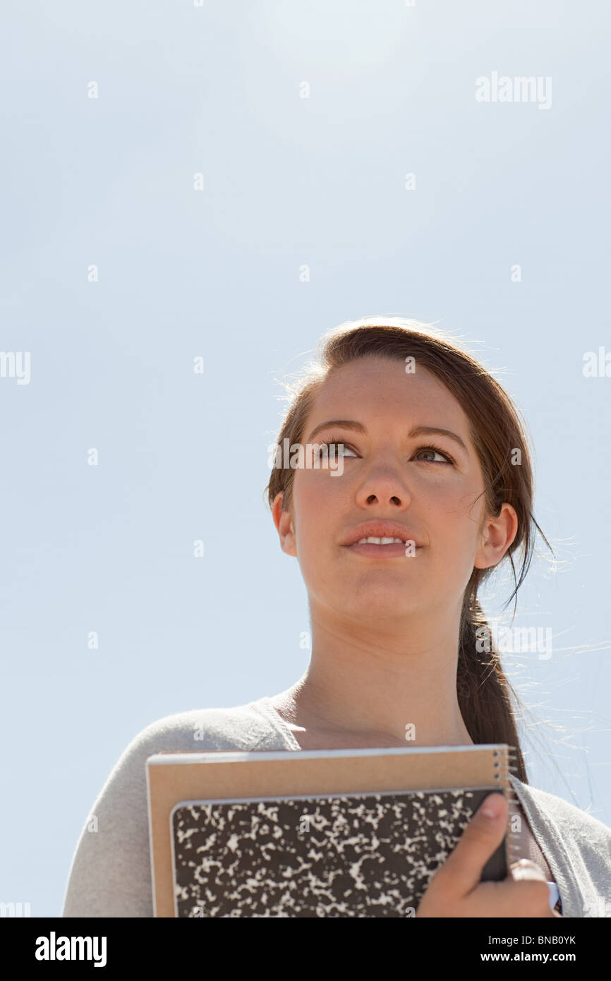 Portrait of female high school student Stock Photo - Alamy