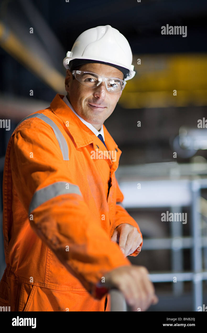 Portrait of an engineer Stock Photo