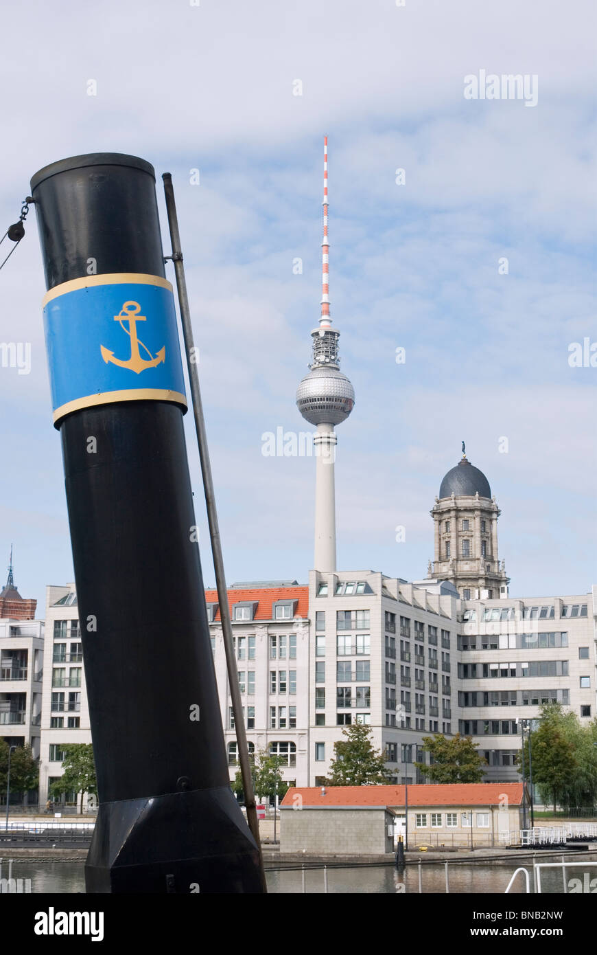 funnel in the historical port of Berlin Germany Stock Photo Alamy