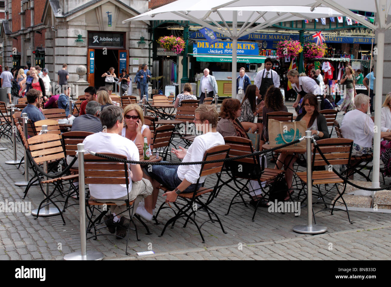 Andronicas Cafe at Covent Garden London summer 2010 Stock Photo