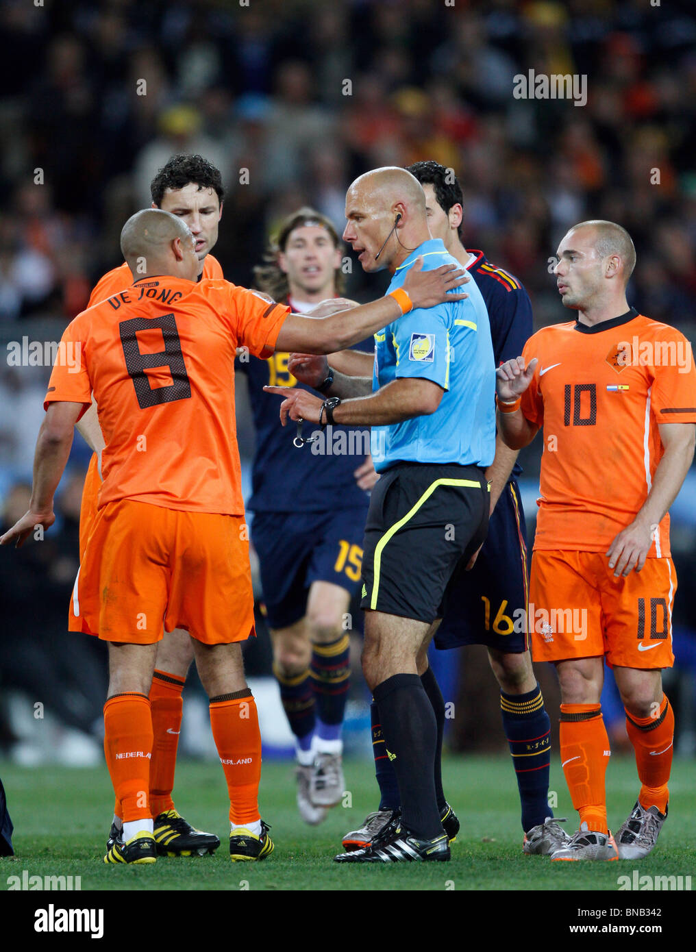 Dutch Gregory van der Wiel during the 2010 FIFA World Cup group E match  between the Netherlands and Denmark at Soccer City stadium in Johannesburg,  South Africa, 14 June 2010. Netherlands won