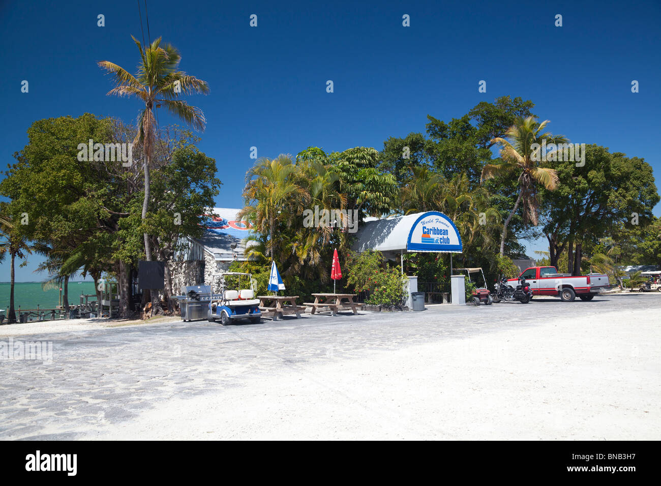 Caribbean Club, Key Largo, Florida USA Stock Photo