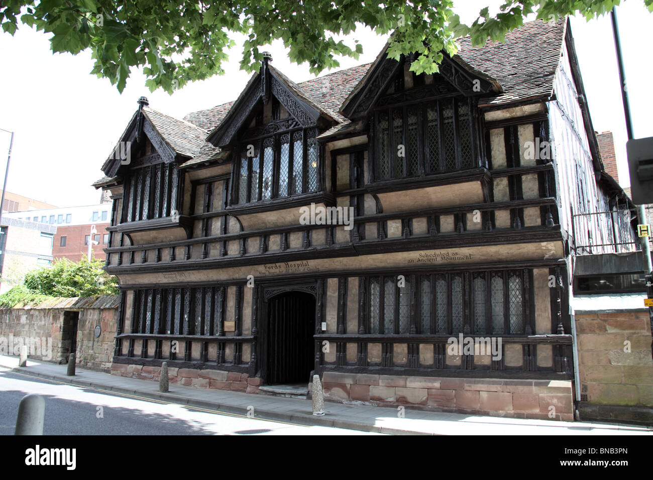 Ford's Hospital and Almshouses, founded 1509, Coventry City Centre, England Stock Photo