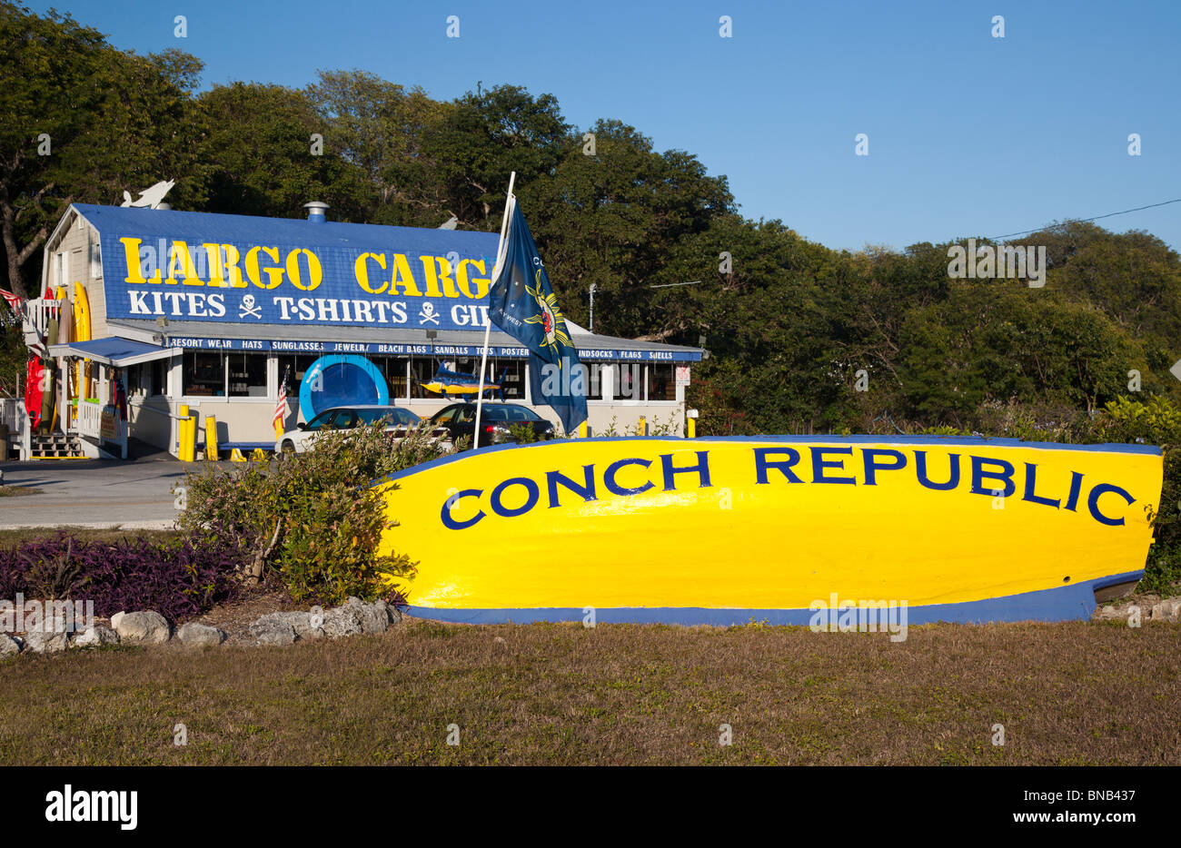 Largo Cargo Co. Colourful gift shop in Key Largo, Florida, USA Stock Photo
