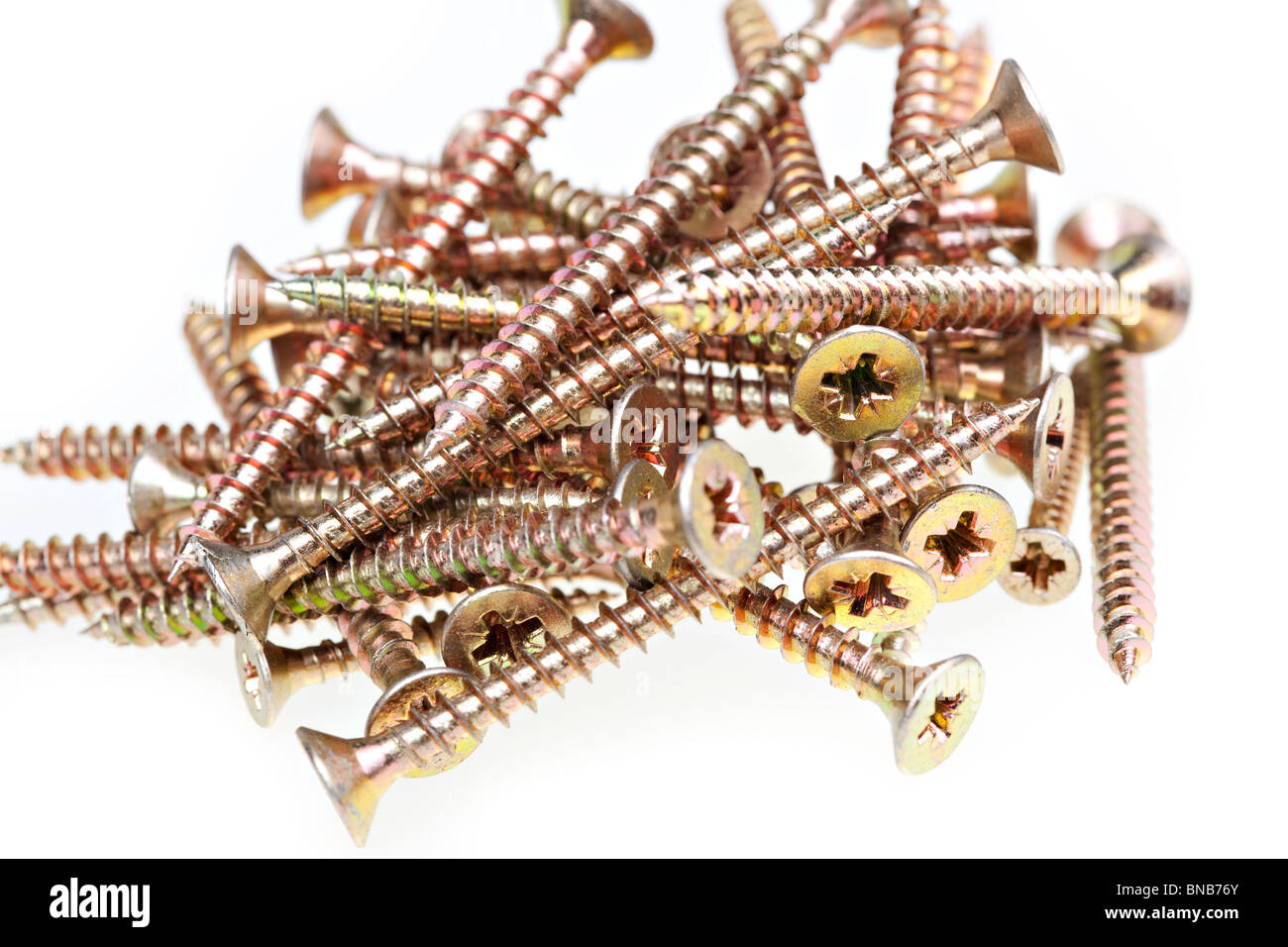Screws isolated on white background  Stock Photo