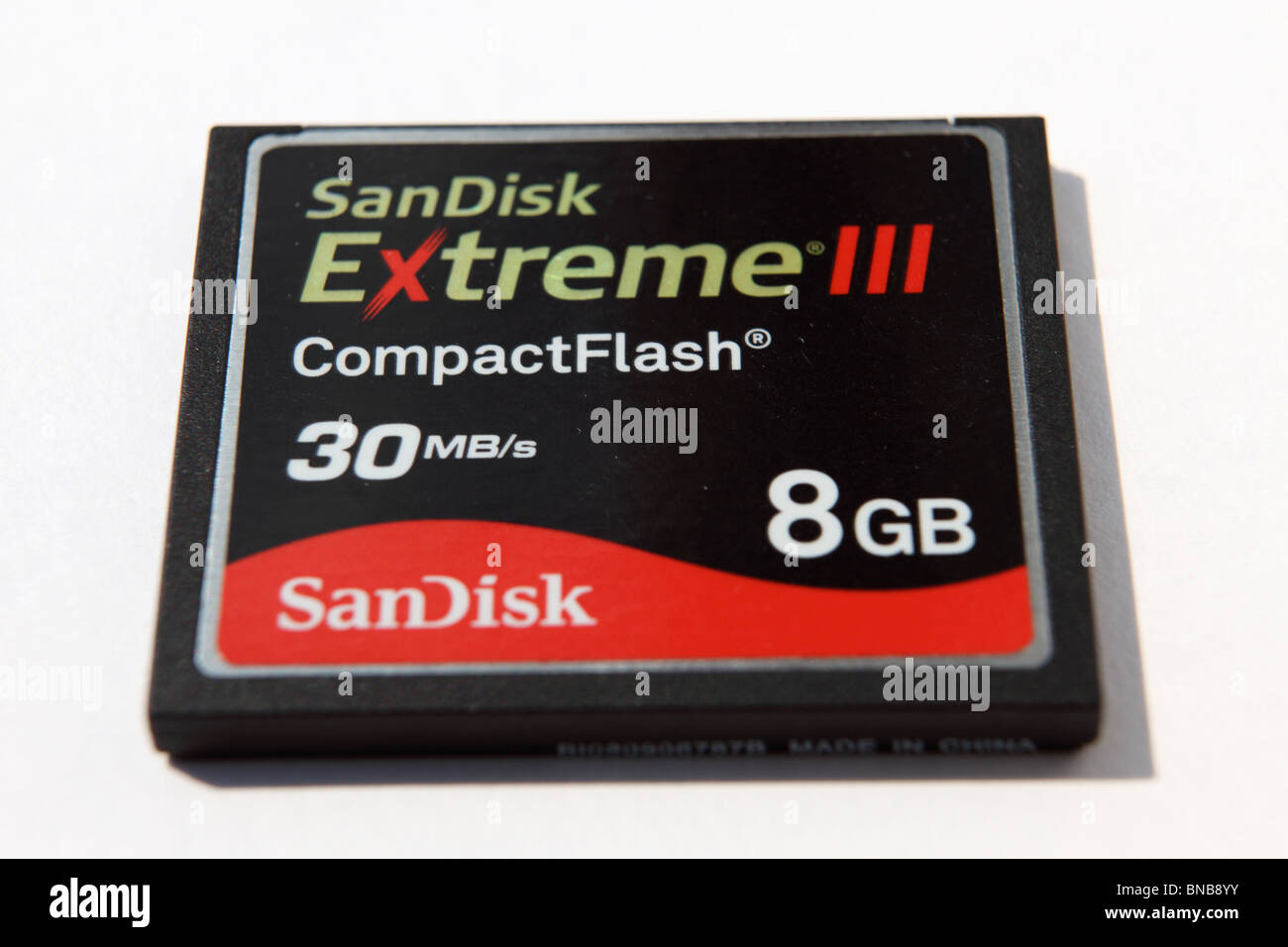 Carte mémoire Compact Flash CF Lecteur Sandisk Extreme III 4Go Carte  Mémoire Photo Stock - Alamy