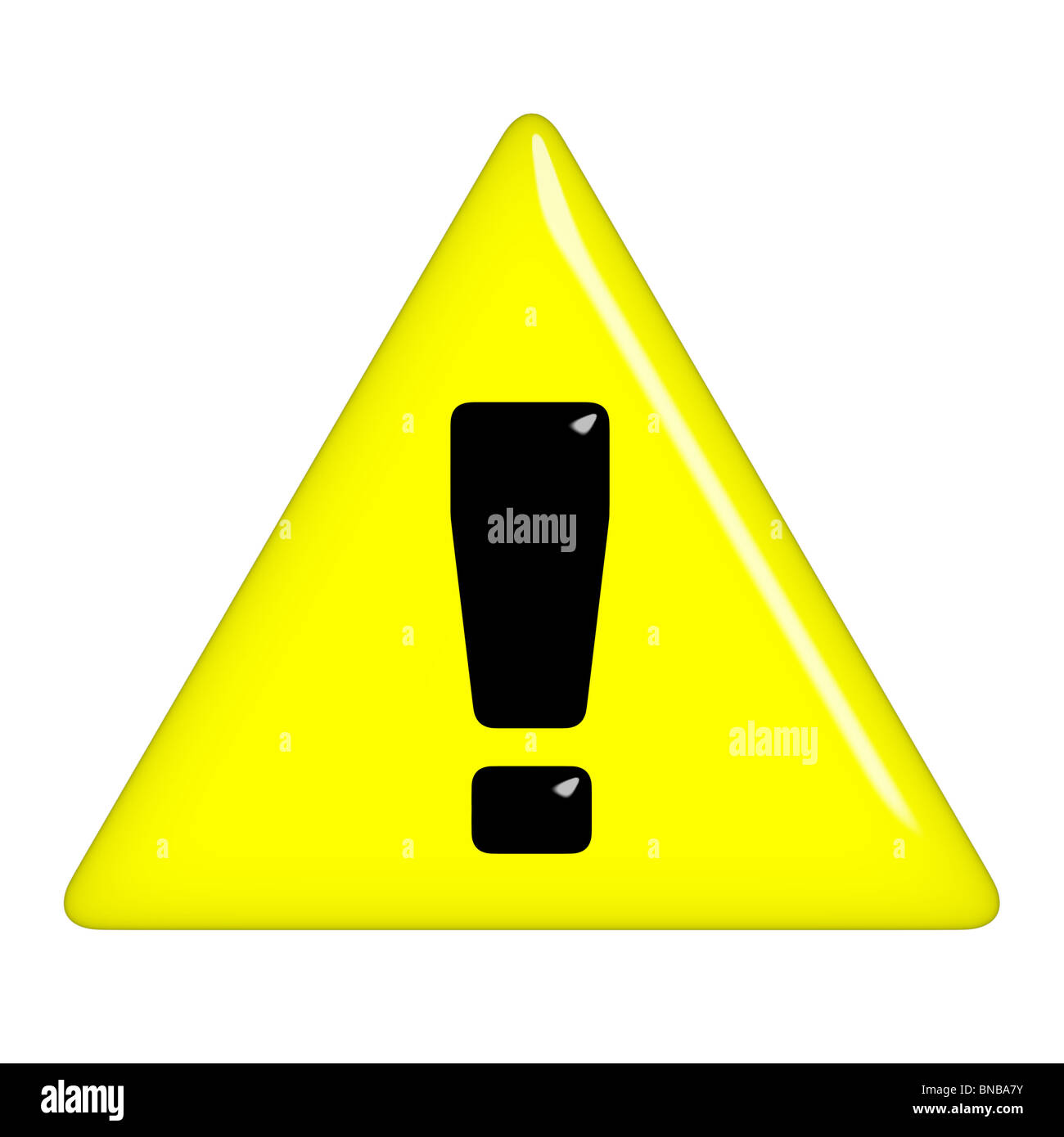 3d warning sign Stock Photo - Alamy