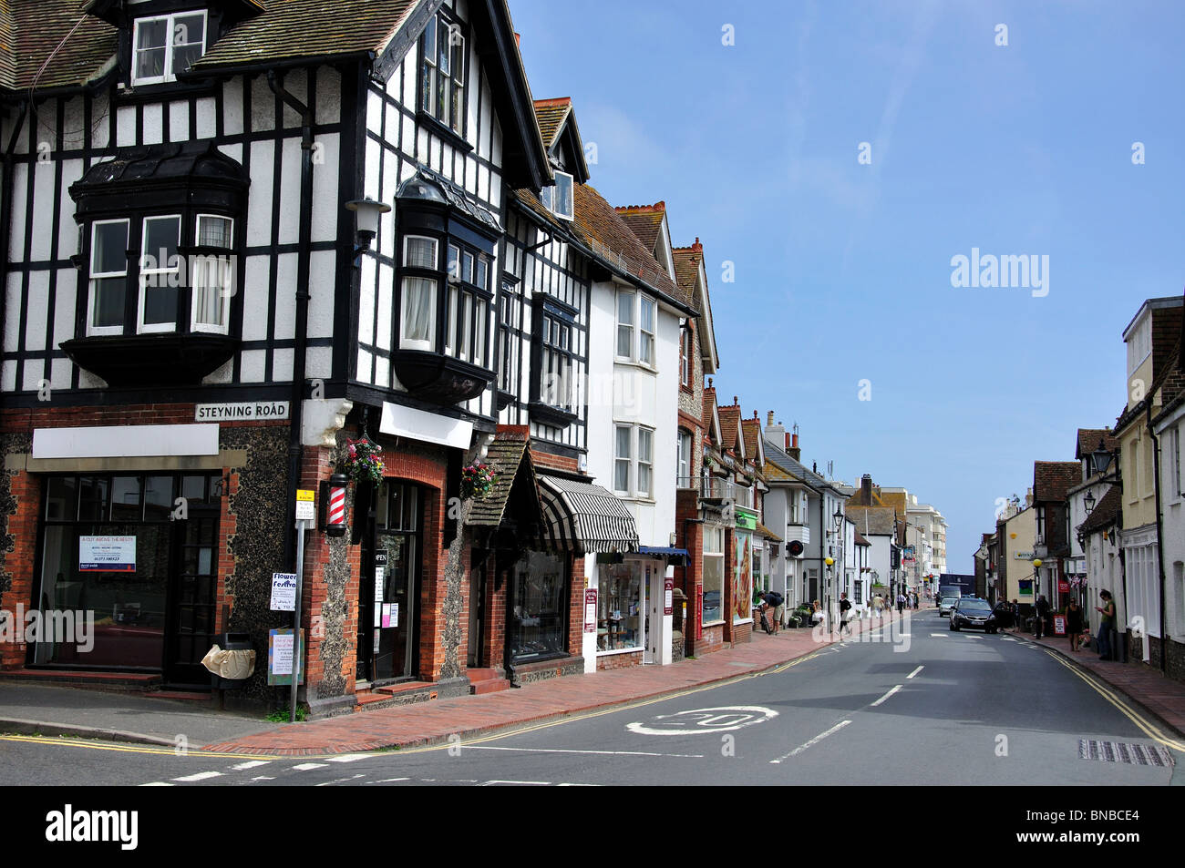 High Street, Rottingdean, East Sussex, England, United Kingdom Stock Photo