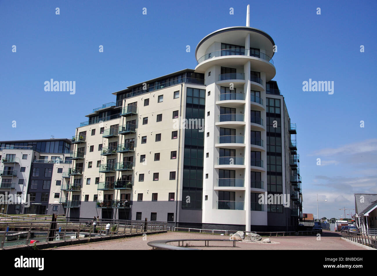 The Cape at Newhaven Marina apartment building, West Quay, Newhaven