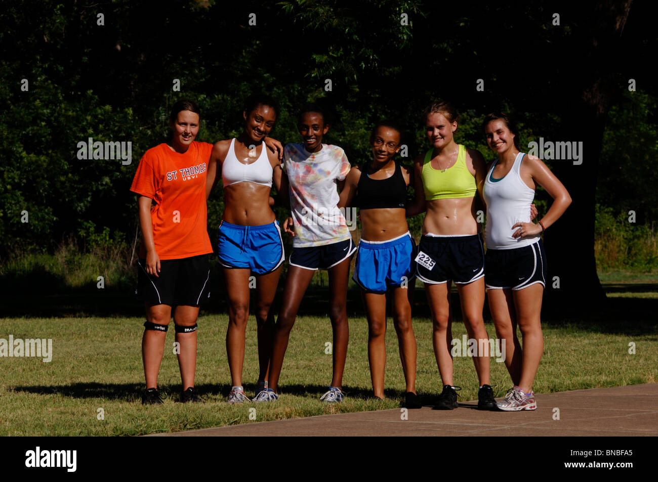 Male and female Marathon runners and joggers of all ages, shapes, sizes
