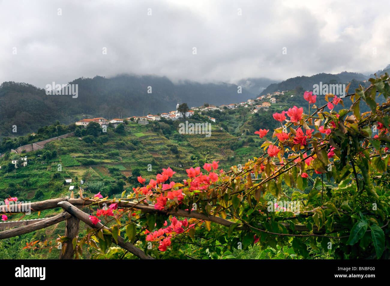 Village on the north coast of Madeira island – Portugal Stock Photo