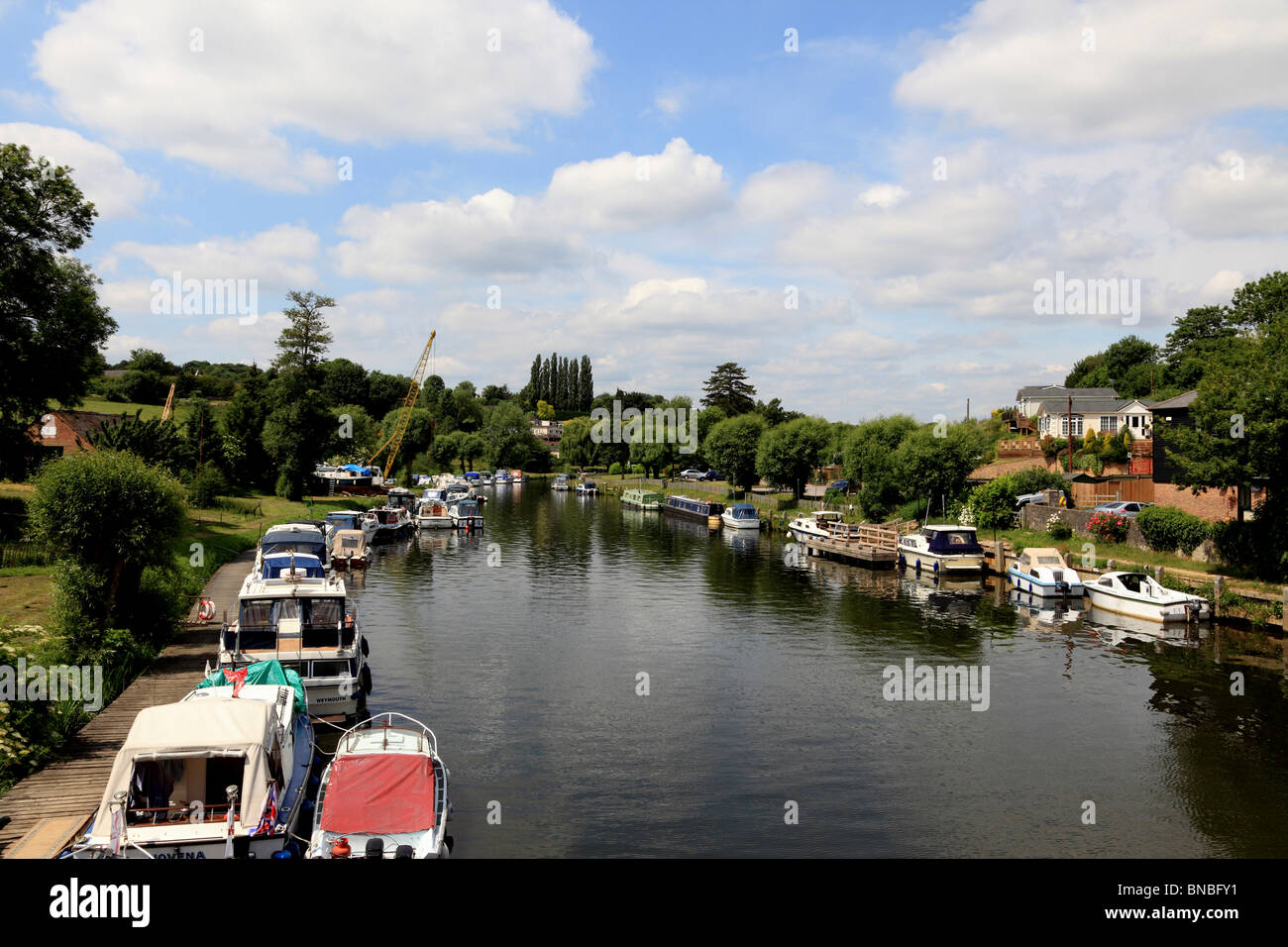 3263. River Medway at East Farleigh, near Maidstone, Kent, UK Stock