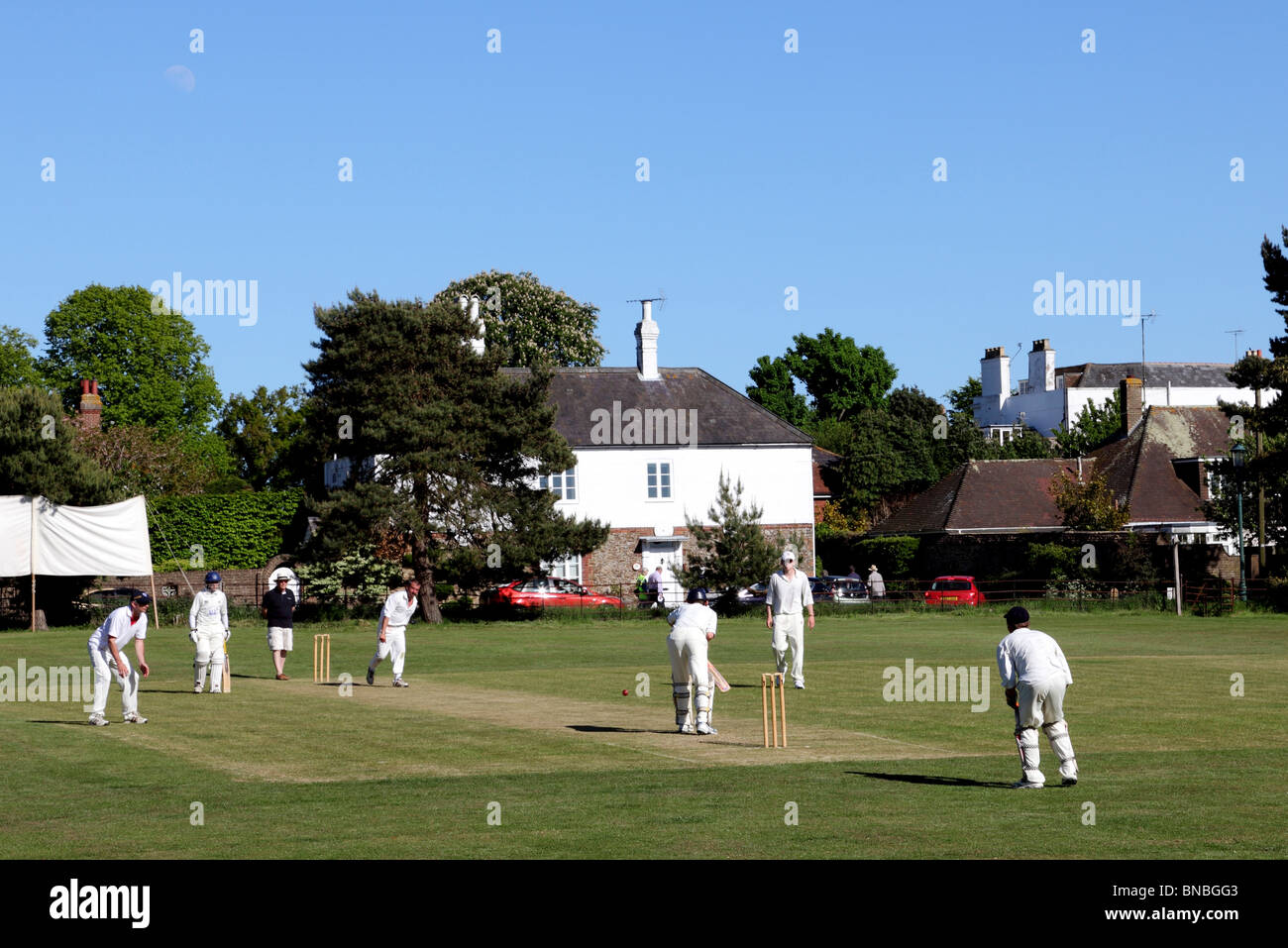 3208. Village Cricket, Winchelsea, East Sussex, UK Stock Photo