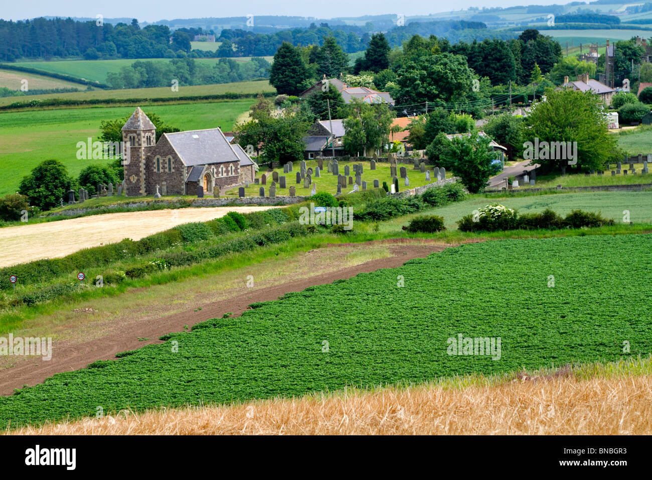 Village of Branxton, near the battlefield of Flodden Field