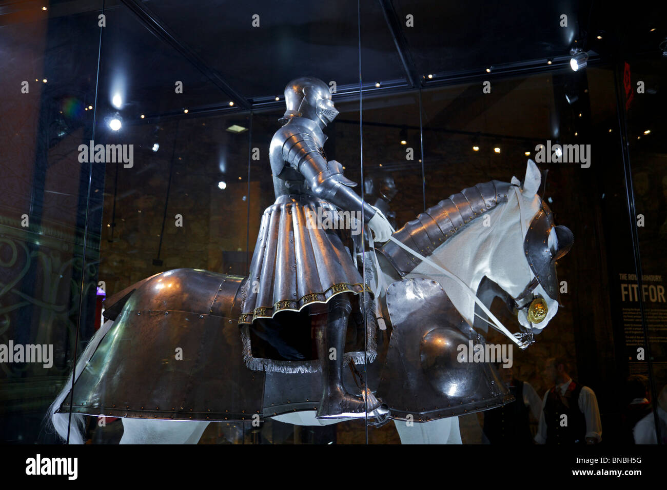 King Henry the VIII's armour on display in the Tower of London Stock Photo