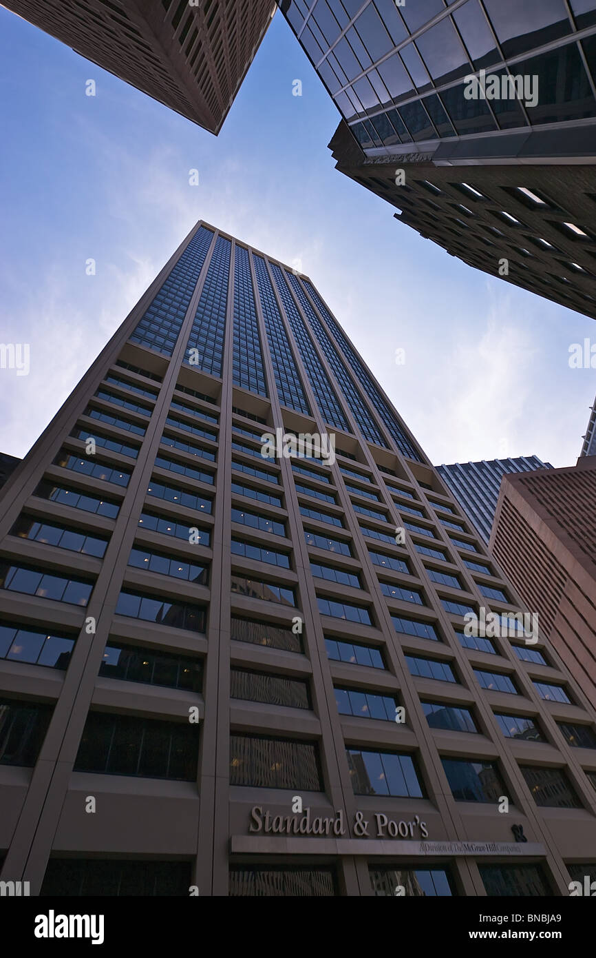 New York City financial district, Standard & Poor building at