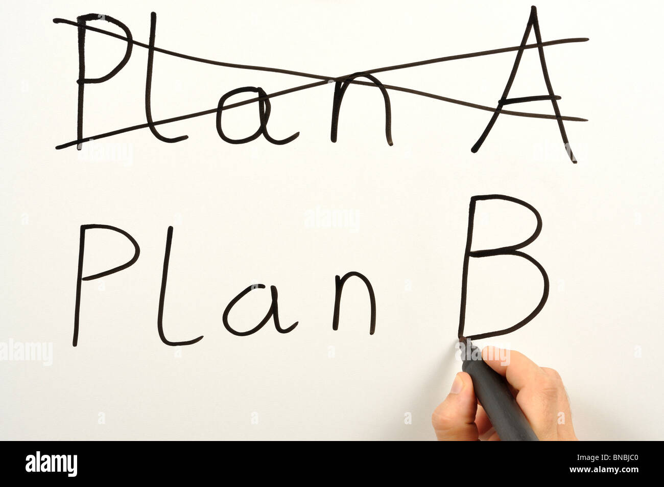 Plan B Stock Photo