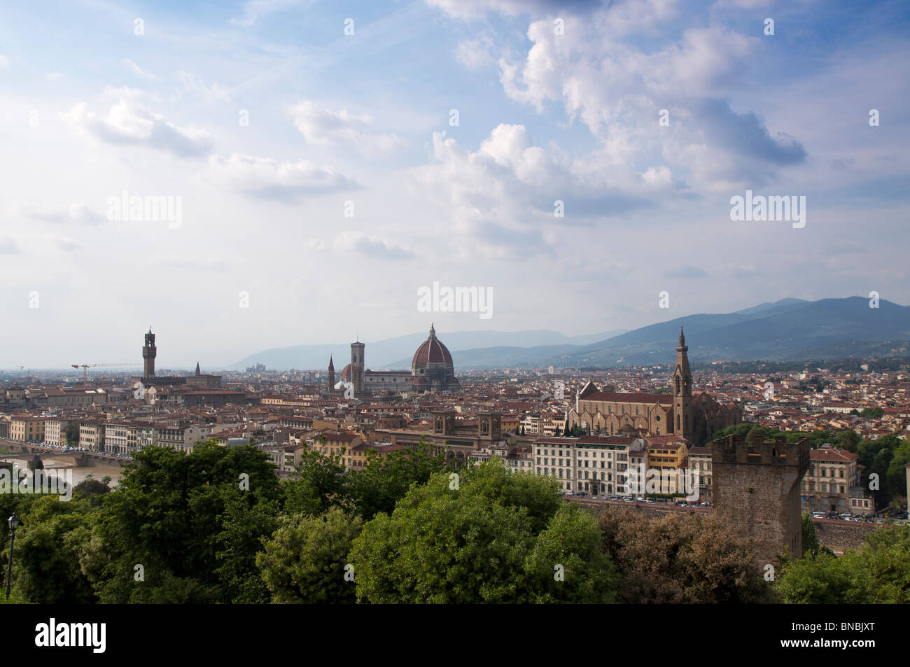 Firenze, Tuscany (view from Piazza Michelangelo), Italy Stock Photo