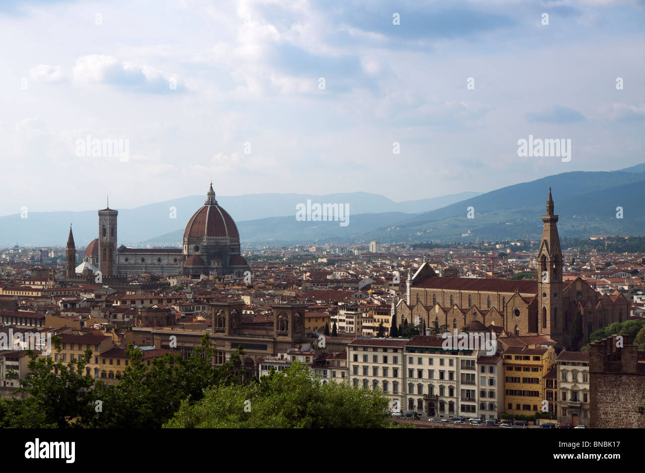 Firenze, Tuscany (view from Piazza Michelangelo), Italy Stock Photo
