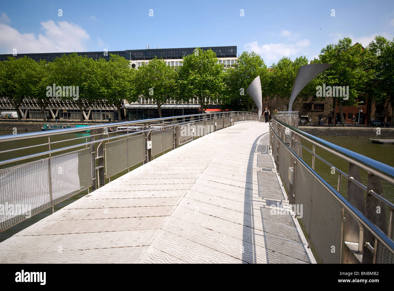 Bristol UK Harbour Harbor Quay Bridge Stock Photo Alamy
