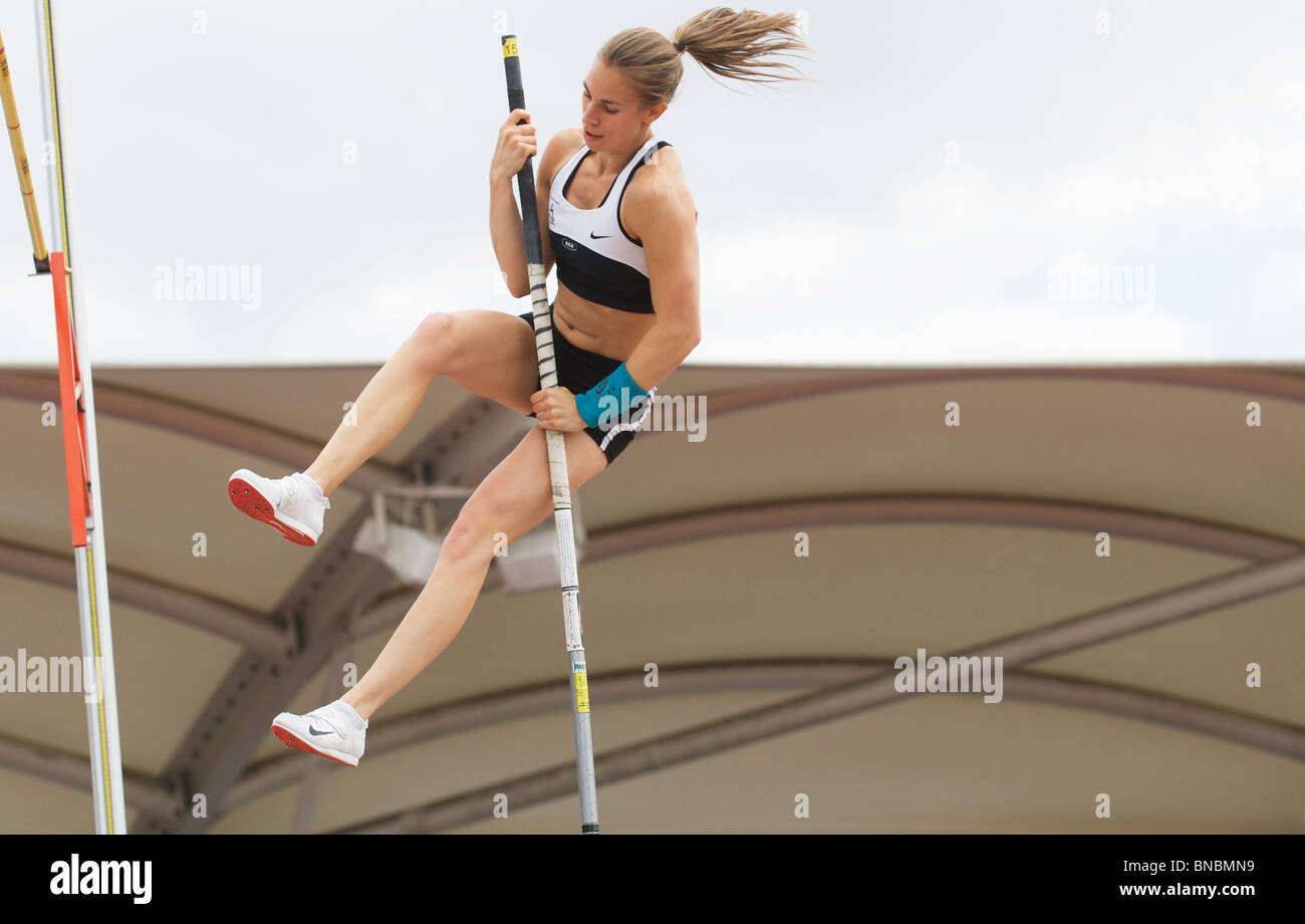 Female pole vault hires stock photography and images Alamy