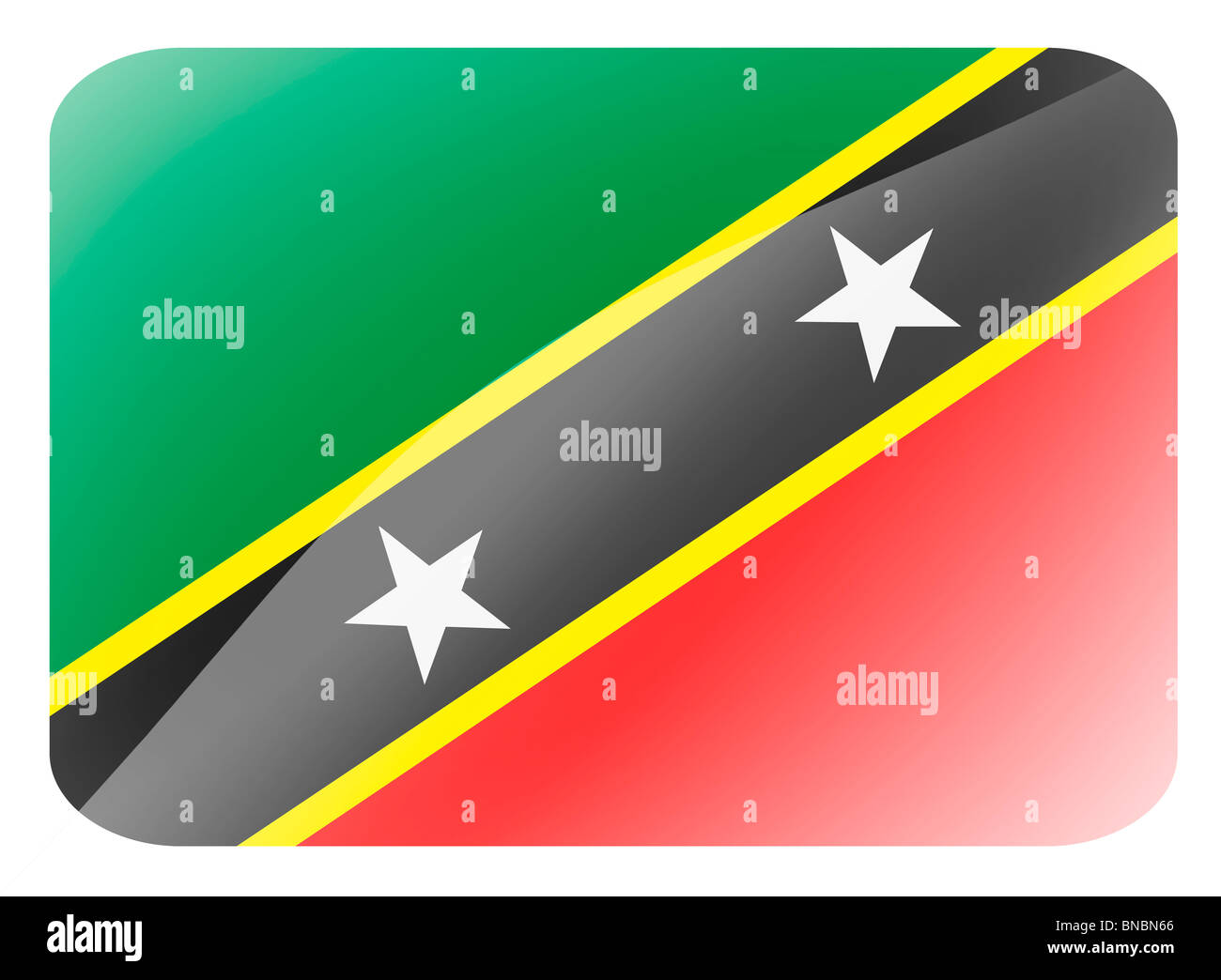 St. Kitts & Nevis flag Stock Photo Alamy