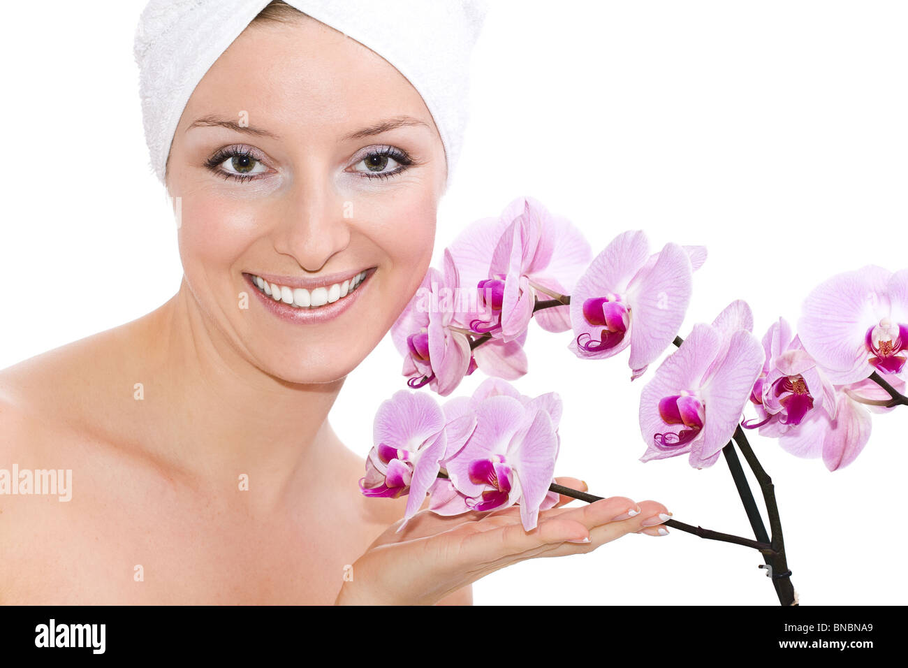Beautiful blond female model Cut Out Stock Images & Pictures - Alamy