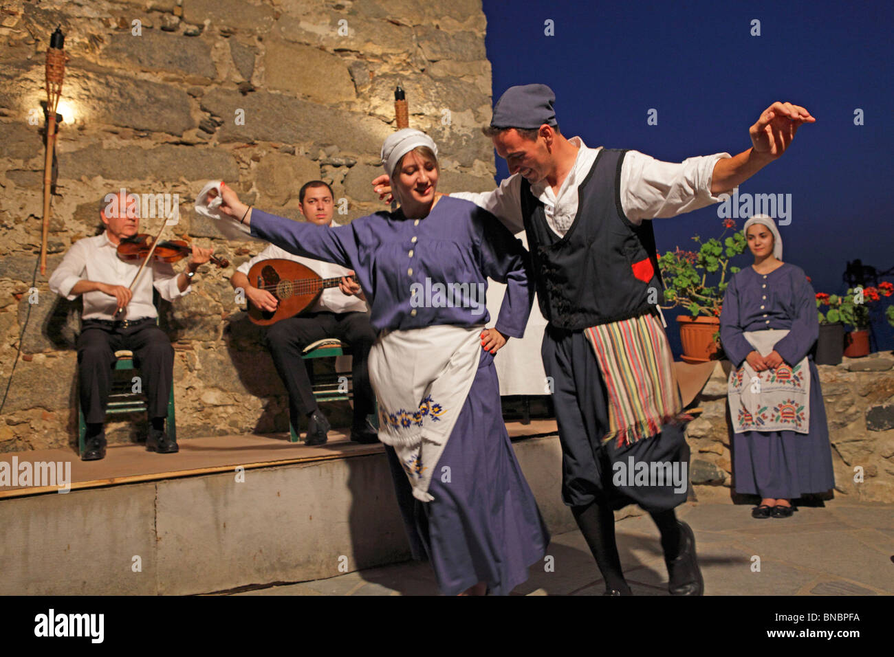 performance of traditional dances and music, Naxos Town, Island of