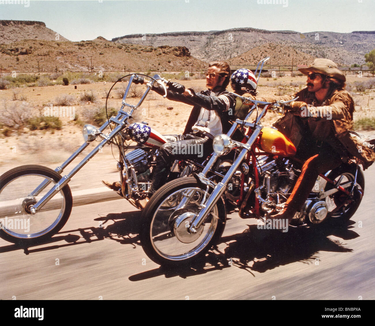 Original "Easy Riders" Art Print Easy Rider Blu Motorcycle Poster America Helmet 