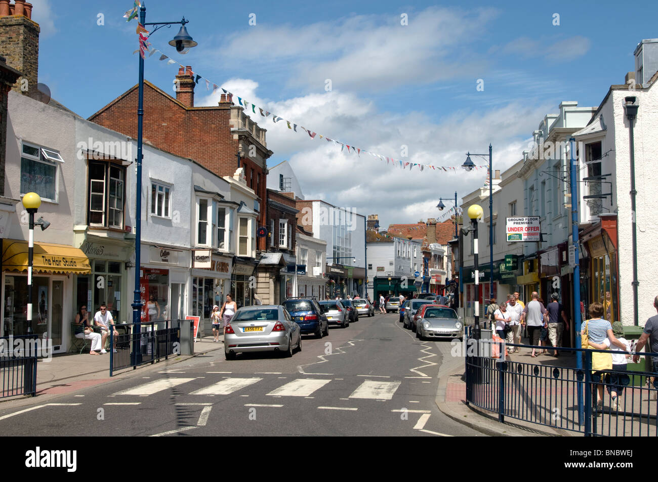 high street whitstable Kent england UK Stock Photo Alamy