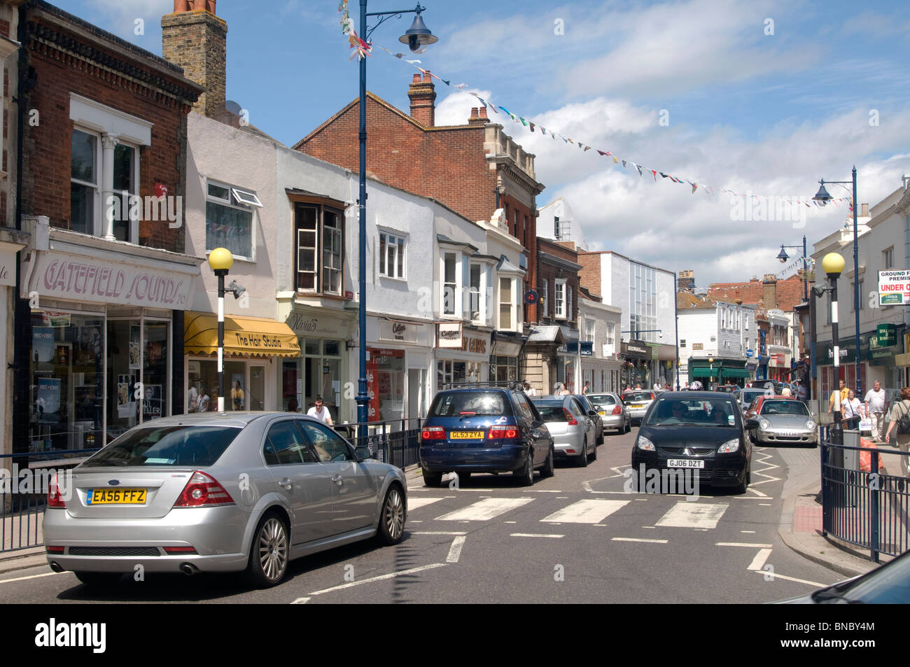 high street whitstable kent england uk Stock Photo Alamy