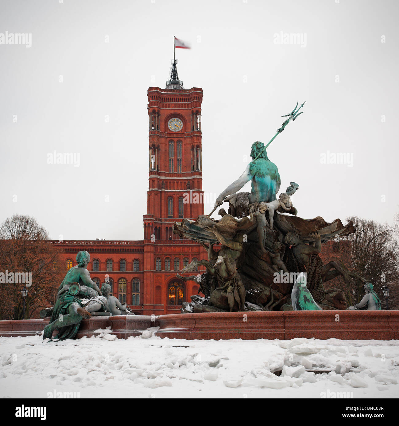The Red Town Hall Stock Photo Alamy